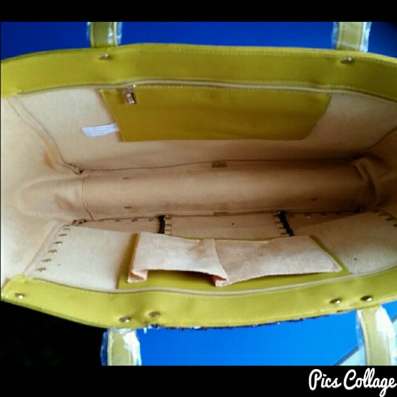 Studded Mustard Tote Bag - Picture 6 of 8